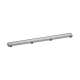 Hansgrohe Raindrain Match Trim Zero/ Tile 35 1/4" With Height Adjustable Frame In Brushed Stainless Steel, 56040801