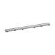 Hansgrohe Raindrain Match Trim Zero/ Tile 39 3/8" With Height Adjustable Frame In Brushed Stainless Steel, 56041801
