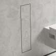 Hansgrohe Xtrastoris Rock Recessed Toilet Brush Holder With Shelf & Tileable Door In Brushed Stainless Steel, 56060800