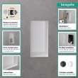 Hansgrohe Xtrastoris Minimalistic Wall Niche With Open Frame 12