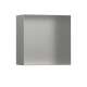 Hansgrohe Xtrastoris Minimalistic Wall Niche With Open Frame 12"X 12"X 5.5" In Brushed Stainless Steel, 56079800