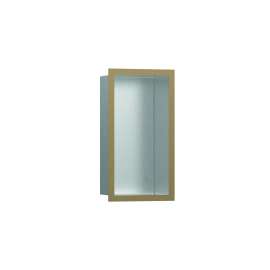 Hansgrohe Xtrastoris Individual Wall Niche Brushed Stainless Steel With Design Frame 12"X 6"X 4" In Brushed Bronze