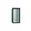 Hansgrohe Xtrastoris Individual Wall Niche Brushed Stainless Steel With Design Frame 12"X 6"X 4" In Matte Black, 56094670