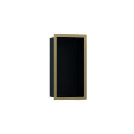 Hansgrohe Xtrastoris Individual Wall Niche Matte Black With Design Frame 12"X 6"X 4" In Brushed Bronze