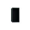 Hansgrohe Xtrastoris Individual Wall Niche Matte Black With Design Frame 12"X 6"X 4" In Brushed Black Chrome, 56095340