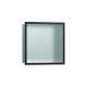 Hansgrohe Xtrastoris Individual Wall Niche Brushed Stainless Steel With Design Frame 12"X 12"X 4" In Brushed Black Chrome, 56097340