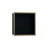 Hansgrohe Xtrastoris Individual Wall Niche Matte Black With Design Frame 12"X 12"X 4" In Brushed Bronze, 56098140