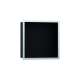Hansgrohe Xtrastoris Individual Wall Niche Matte Black With Design Frame 12"X 12"X 4" In Brushed Stainless Steel, 56098800