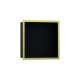 Hansgrohe Xtrastoris Individual Wall Niche Matte Black With Design Frame 12"X 12"X 4" In Polished Gold Optic, 56098990