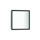 Hansgrohe Xtrastoris Individual Wall Niche Matte White With Design Frame 12"X 12"X 4" In Matte Black, 56099670