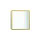Hansgrohe Xtrastoris Individual Wall Niche Matte White With Design Frame 12"X 12"X 4" In Polished Gold Optic, 56099990