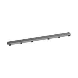 Hansgrohe Raindrain Match Boardwalk Trim Boardwalk 39 3/8" With Height Adjustable Frame In Brushed Stainless Steel, 56123801