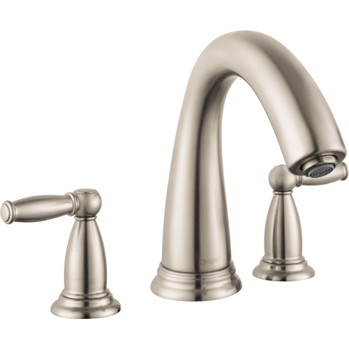 Hansgrohe Swing C 3-Hole Roman Tub Set Trim With Lever Handles In Brushed Nickel, 6120820