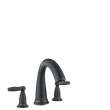 Hansgrohe Swing C 3-Hole Roman Tub Set Trim With Lever Handles In Rubbed Bronze, 6120920