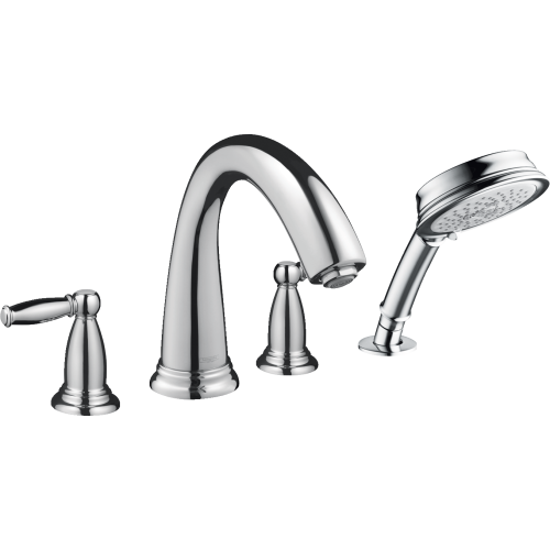 Hansgrohe Swing C 4-Hole Roman Tub Set Trim With Lever Handles And 1.8 Gpm Handshower