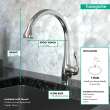 Hansgrohe Allegro E Gourmet Semi-Pro Kitchen Faucet, 2-Spray Pull-Down, 1.75 Gpm In Chrome, 6460000