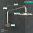 Hansgrohe Raindance Showerarm In Brushed Nickel, 6476820