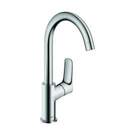 Hansgrohe Logis Single-Hole Faucet 210 With Swivel Spout And Pop-Up Drain