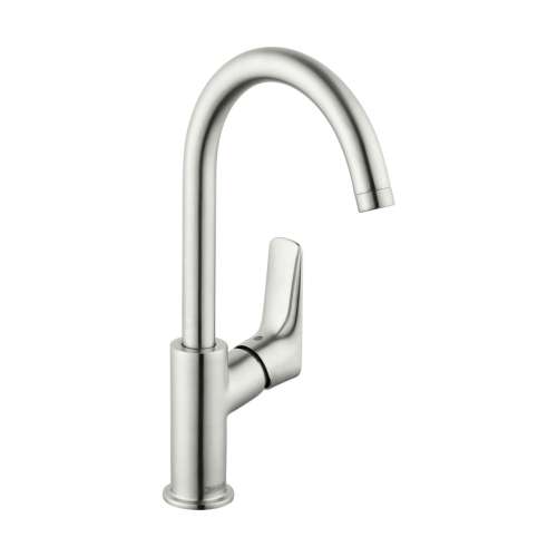 Hansgrohe Logis Single-Hole Faucet 210 With Swivel Spout And Pop-Up Drain, 1.2 Gpm In Brushed Nickel, 71130821
