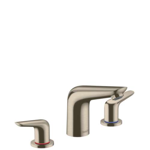 Hansgrohe Focus N Widespread Faucet 100 With Pop-Up Drain, 1.2 Gpm In Brushed Nickel, 71140821