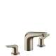Hansgrohe Focus N Widespread Faucet 100 With Pop-Up Drain, 1.2 Gpm In Brushed Nickel, 71140821