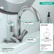 Hansgrohe Logis Single-Hole Faucet 150 With Swivel Spout And Pop-Up Drain, 1.2 Gpm In Chrome, 71222001