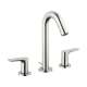 Hansgrohe Logis Widespread Faucet 150 With Pop-Up Drain, 1.2 Gpm In Brushed Nickel, 71533821
