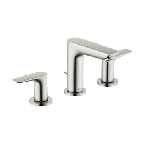 Hansgrohe Talis E Widespread Faucet 150 With Pop-Up Drain, 1.2 Gpm In Brushed Nickel, 71733821