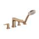 Hansgrohe Talis E 4-Hole Roman Tub Set Trim With 1.8 Gpm Handshower In Brushed Bronze, 71744141