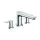 Hansgrohe Talis E 3-Hole Roman Tub Set Trim In Chrome, 71747001