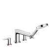Hansgrohe Talis E 4-Hole Roman Tub Set Trim With 2.0 Gpm Handshower In Chrome, 71748001
