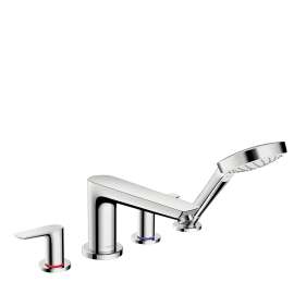Hansgrohe Talis E 4-Hole Roman Tub Set Trim With 2.0 Gpm Handshower