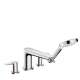 Hansgrohe Talis E 4-Hole Roman Tub Set Trim With 2.0 Gpm Handshower In Chrome, 71748001