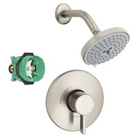Raindance S 150 Air 3-Jet Showerhead Kit With PBV Trim And Rough-In
