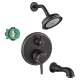 KST15753-04070-88RB Croma C 100 Showerhead Kit with Tub Spout Thermostatic Trim with Diverter and Rough-in in Rubbed Bronze
