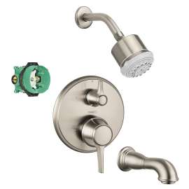 Clubmaster Showerhead Kit With 4 Body Sprays, Thermostatic Trim, Diverter, And Rough-In