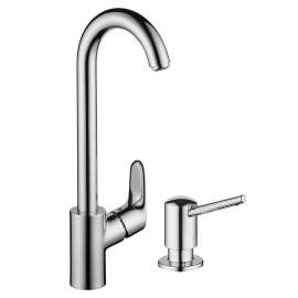 Focus Bar Kitchen Faucet With Soap Dispenser
