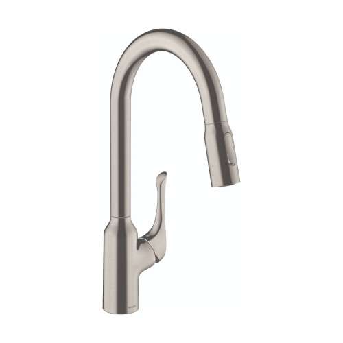 Hansgrohe Allegro N Higharc Kitchen Faucet, 2-Spray Pull-Down, 1.75 Gpm In Stainless Steel Optic, 71843801