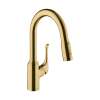 Hansgrohe Allegro N Prep Kitchen Faucet, 2-Spray Pull-Down, 1.75 Gpm In Brushed Gold Optic, 71844251