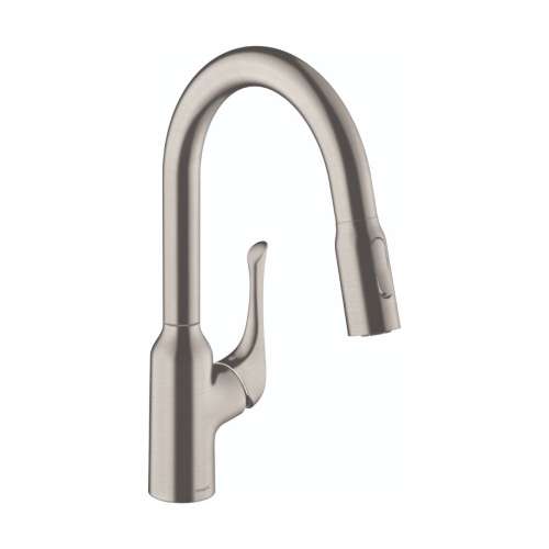 Hansgrohe Allegro N Prep Kitchen Faucet, 2-Spray Pull-Down, 1.75 Gpm In Stainless Steel Optic, 71844801