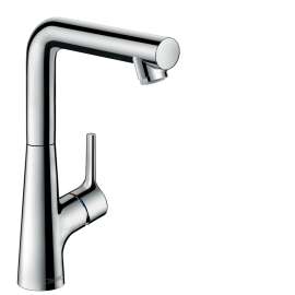 Hansgrohe Talis S Single-Hole Faucet 210 With Swivel Spout And Pop-Up Drain