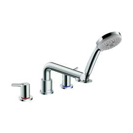 Hansgrohe Talis S 4-Hole Roman Tub Set Trim With 1.8 Gpm Handshower