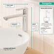 Hansgrohe Rebris S Single-Hole Faucet 240, 1.2 Gpm In Chrome, 72524001