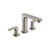 Hansgrohe Rebris S Widespread Faucet 110 With Pop-Up Drain, 1.2 Gpm In Brushed Nickel, 72530821