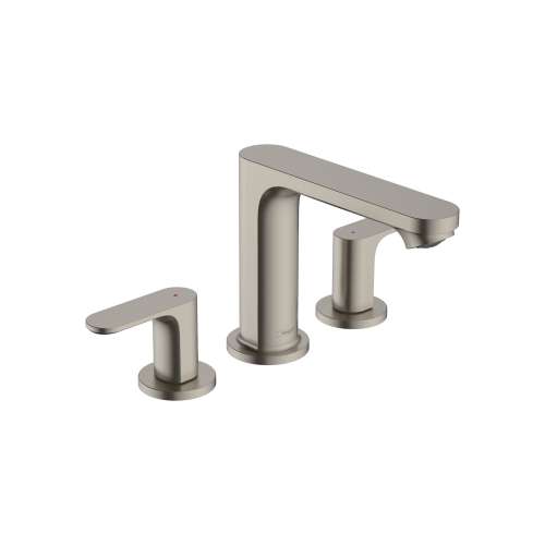 Hansgrohe Rebris S Widespread Faucet 110 With Pop-Up Drain, 1.2 Gpm In Brushed Nickel, 72530821