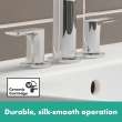 Hansgrohe Rebris E Widespread Faucet 110 With Pop-Up Drain, 1.2 Gpm In Brushed Nickel, 72532821