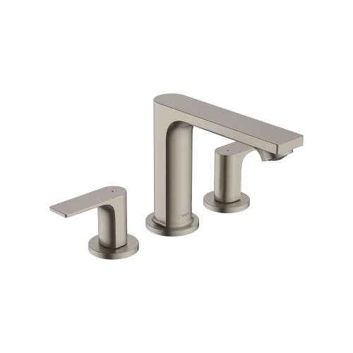 Hansgrohe Rebris E Widespread Faucet 110 With Pop-Up Drain, 1.2 Gpm In Brushed Nickel, 72532821