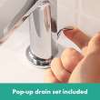 Hansgrohe Rebris E Single-Hole Faucet 110 With Pop-Up Drain, 1.2 Gpm In Chrome, 72557001