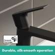 Hansgrohe Rebris E Single-Hole Faucet 110 With Pop-Up Drain, 1.2 Gpm In Matte Black, 72557671