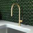 Hansgrohe Talis N Higharc Kitchen Faucet, O-Style, 2-Spray Pull-Down, With Sbox,1.75 Gpm In Brushed Gold Optic, 72801251